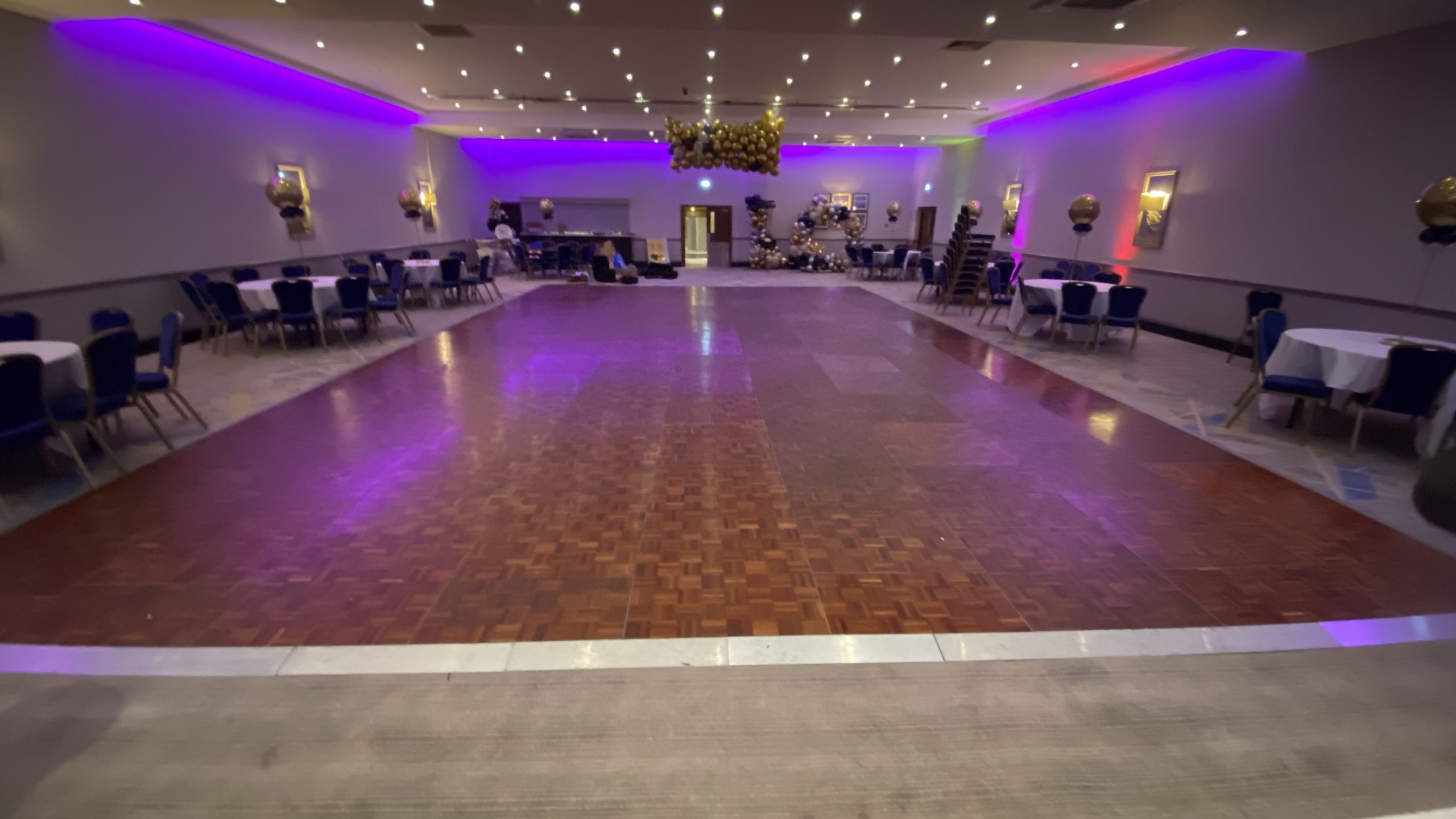 Wooden dance floor hire
