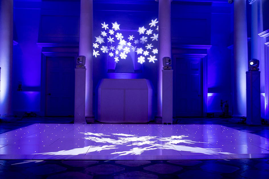 white twinkle dance floor