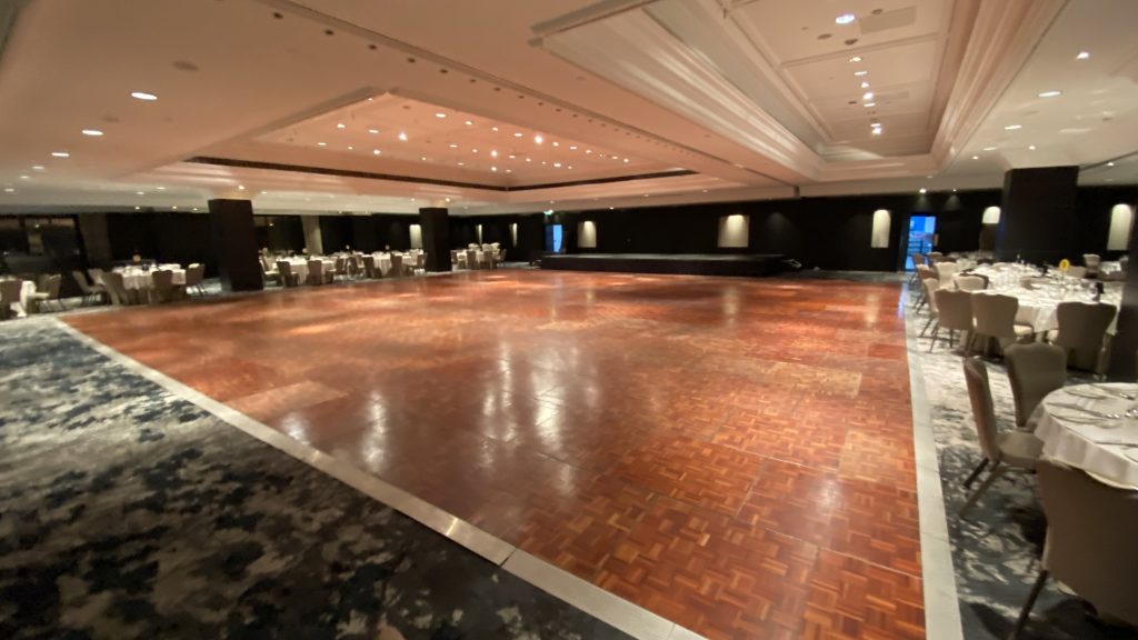 Parquet dance floor hire in London