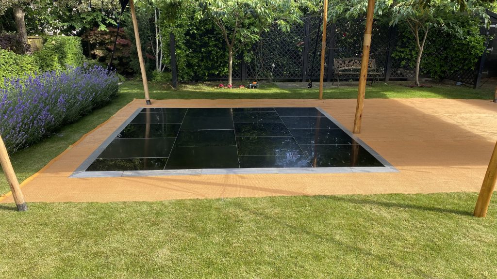 pure black plain dance floor