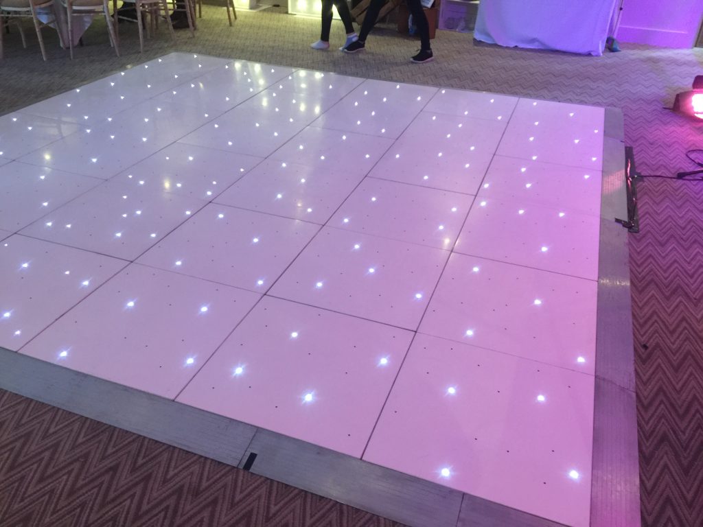 LED white dance floor