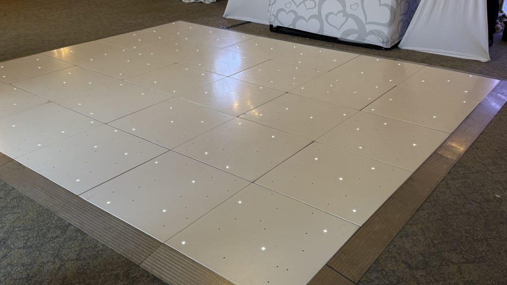 LED twinkle dance floor at Walton Hall hotel