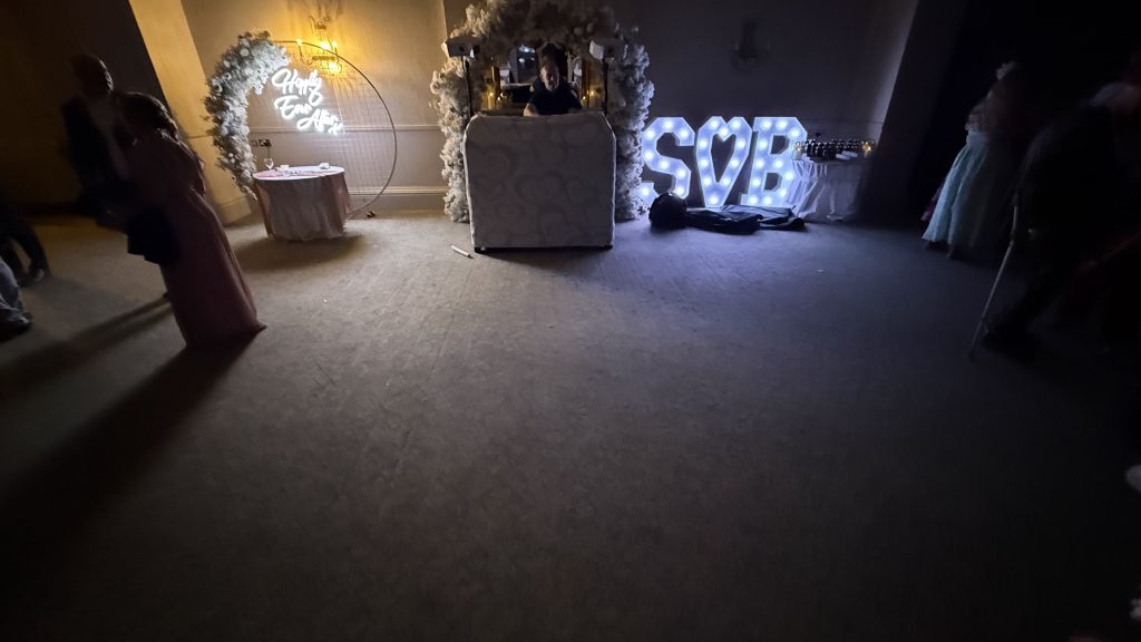 Moncreif suite at the end of the night without the dance floor