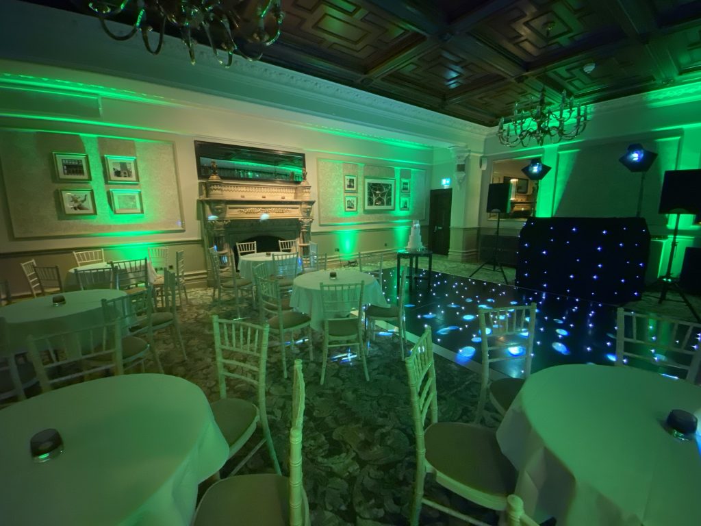 black starlit dance floor in the hathaway suite