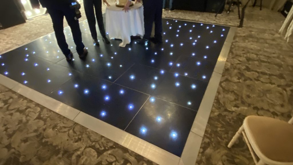 black starlit dance floor in the hathaway suite