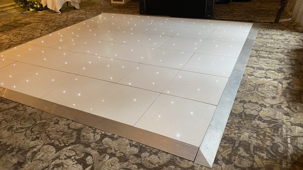 white starlit dance floor in the hathaway suite