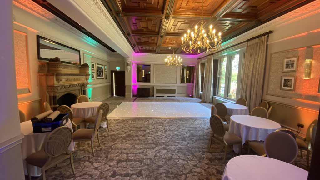 white starlit dance floor in the hathaway suite