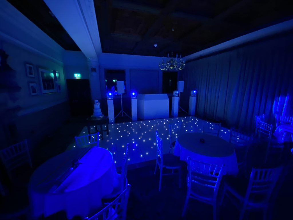 white starlit dance floor in the hathaway suite