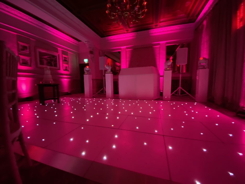 white starlit dance floor in the hathaway suite