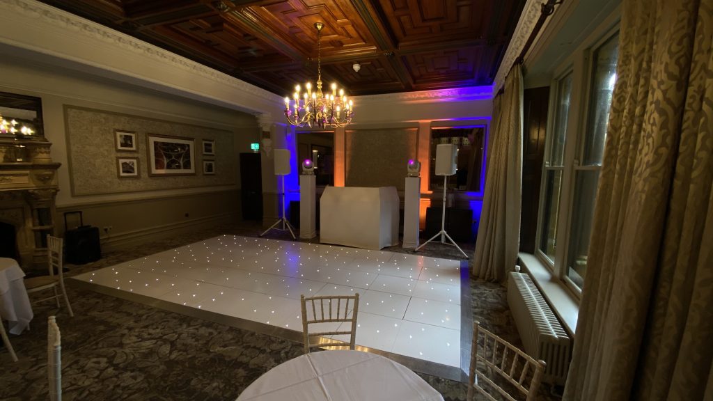 white starlit dance floor in the hathaway suite