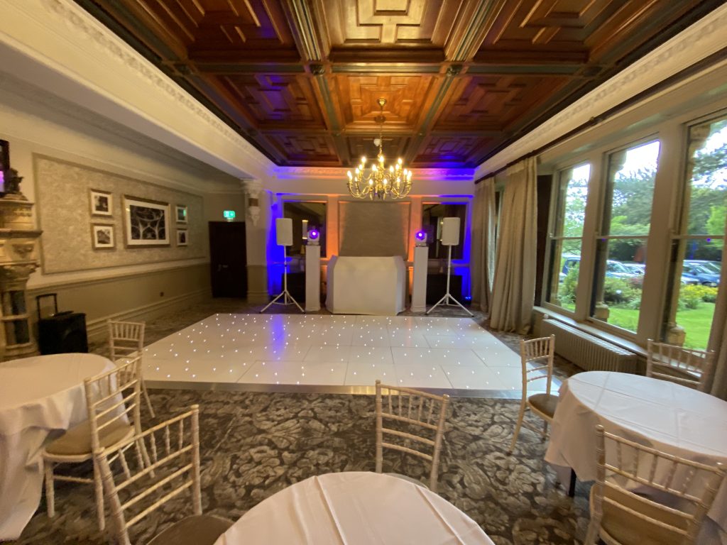 white starlit dance floor in the hathaway suite