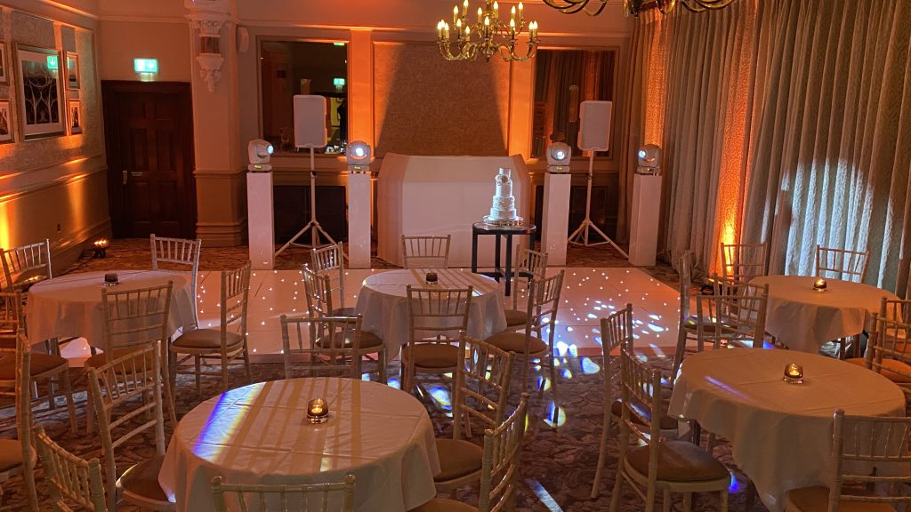 white starlit dance floor in the hathaway suite