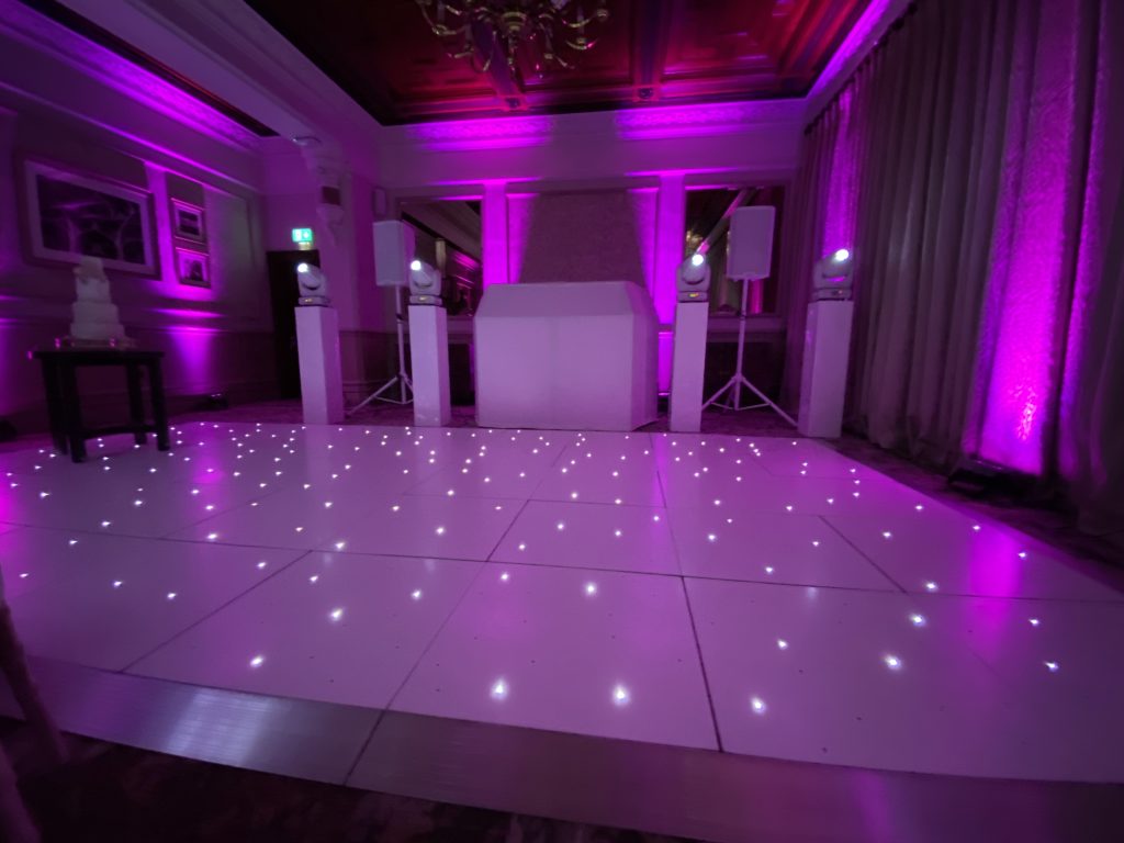 white starlit dance floor in the hathaway suite