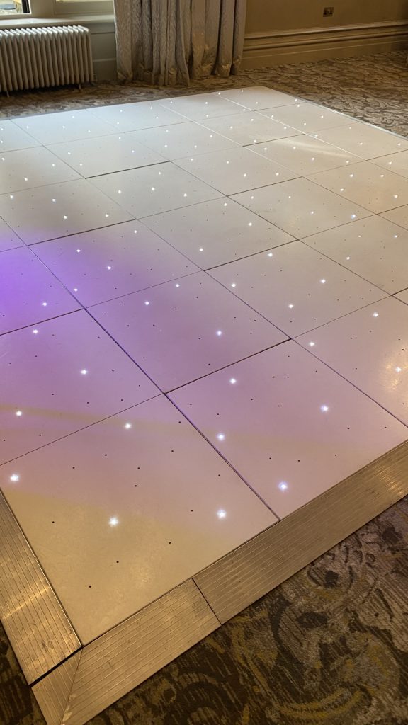 white starlit dance floor in the hathaway suite