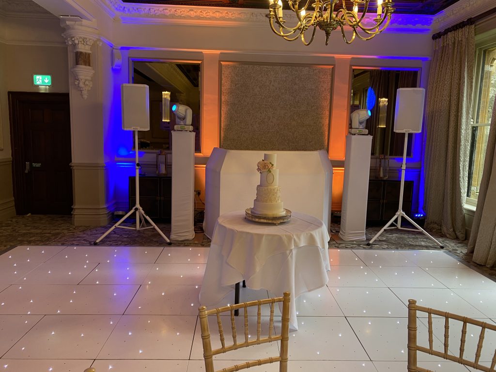 white starlit dance floor in the hathaway suite
