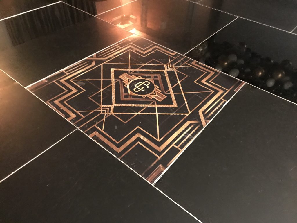 Gatsby theme dance floor panel