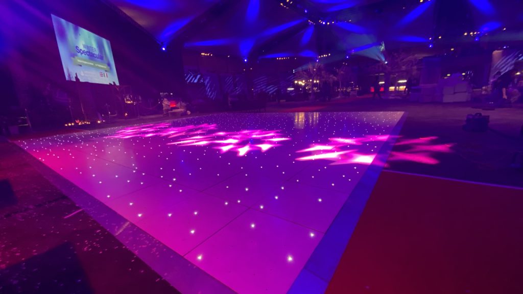 ICC birmingham very large white starlit dance floor
