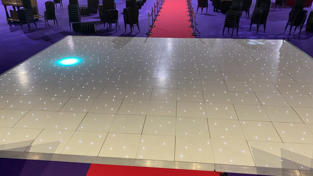 ICC birmingham very large white starlit dance floor