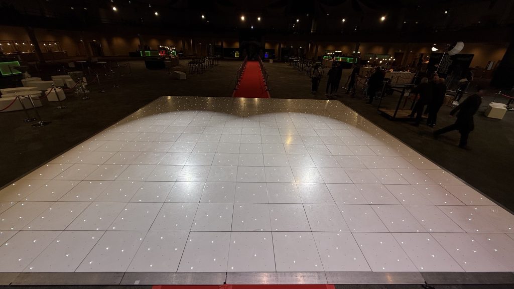 ICC birmingham very large white starlit dance floor