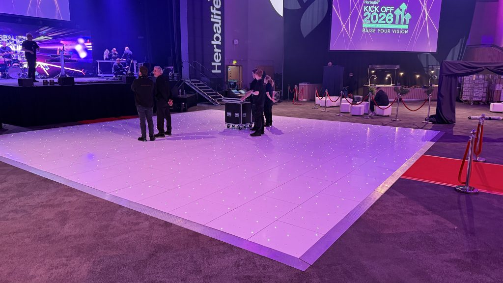 ICC birmingham very large white starlit dance floor