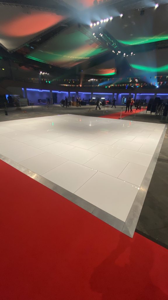 ICC birmingham very large white dance floor