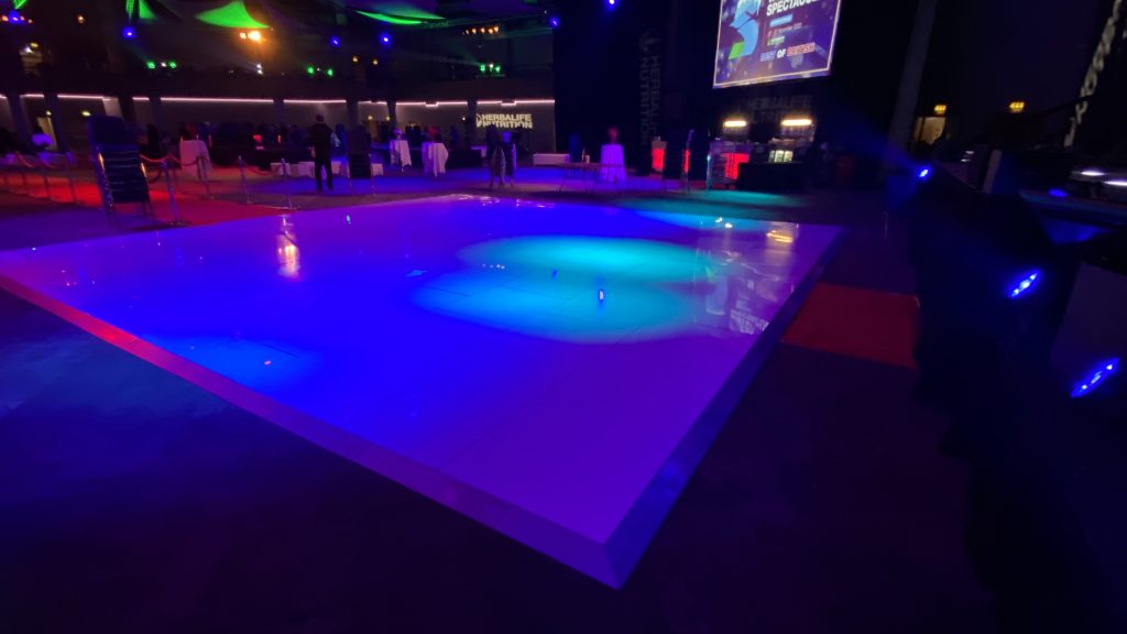 ICC birmingham very large white dance floor