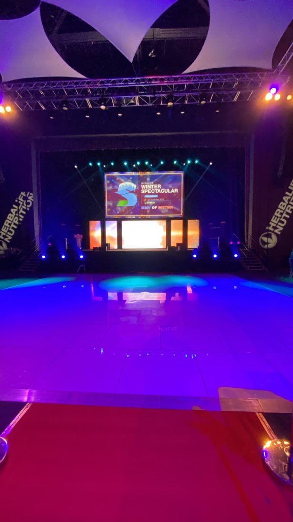 ICC birmingham very large white dance floor