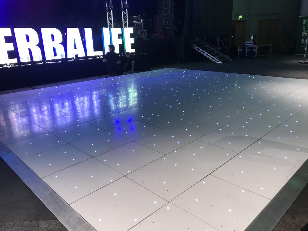 ICC birmingham very large white starlit dance floor