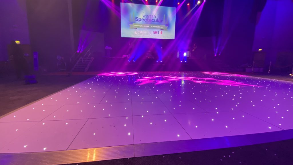 ICC birmingham very large white starklit dance floor