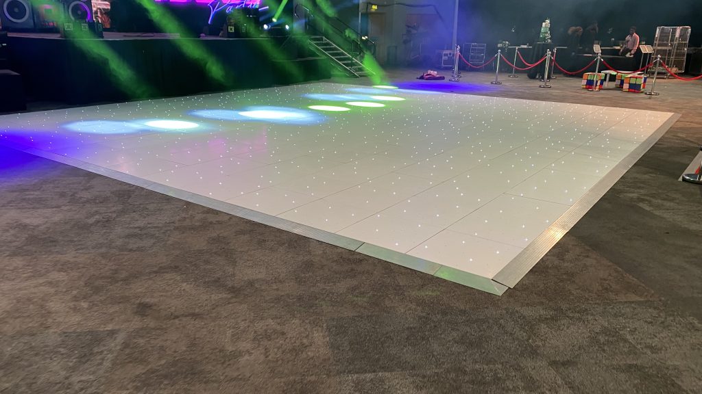 ICC birmingham very large white starlit dance floor