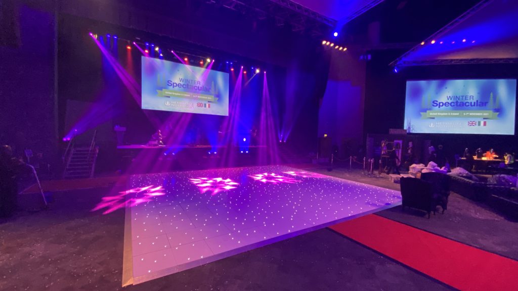 ICC birmingham very large white starlit dance floor