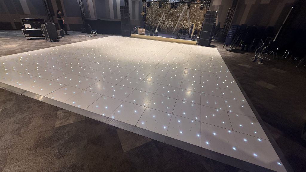 The vox birmingham resorts world large white starlit dance floor